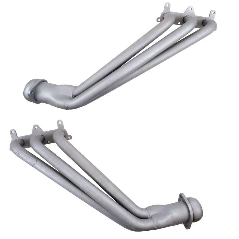 BBK Performance 4041 Long Tube Headers with Converters 1-5/8 Chrome for 2010-2011 Chevrolet Camaro V6