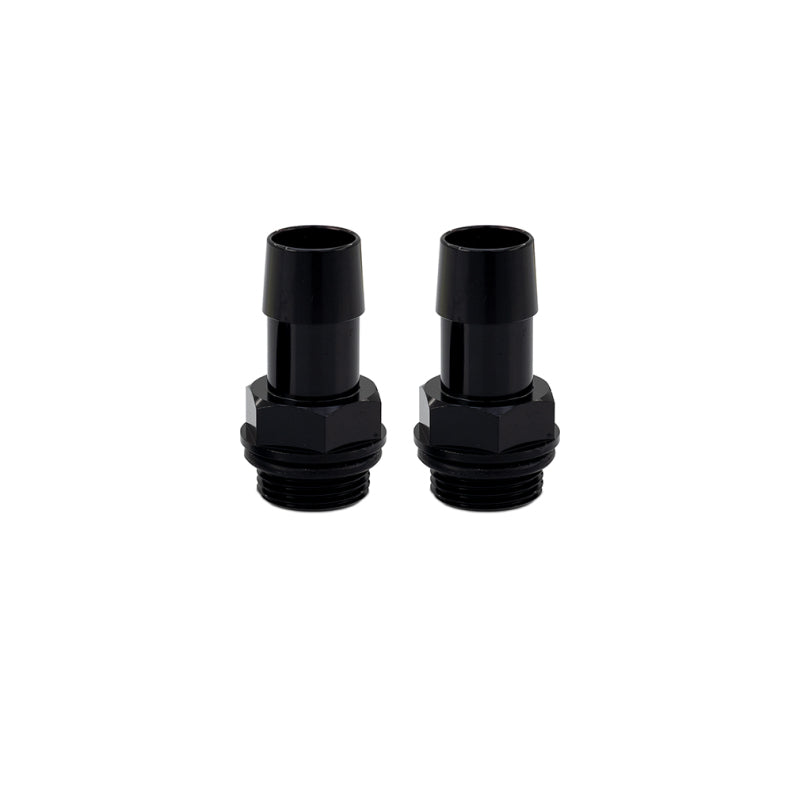 Mishimoto 2pcs. M20x1.5 5/8in Aluminum Catch Can Fittings - Black - #MMFT-M20-58BK