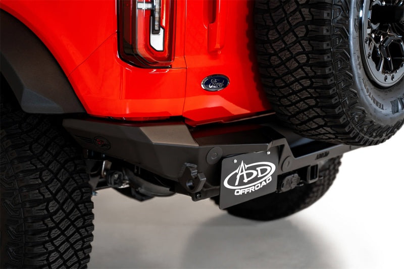 Addictive Desert Designs for 2021+ Ford Bronco Rock Fighter Rear Bumper - Hammer Black