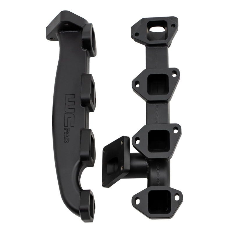 Wehrli Custom Fabrication WCF100373 Billet Exhaust Manifold Kit with Gaskets for 2017-2026 Chevrolet Silverado / GMC Sierra 2500 HD / 3500 HD 6.6L L5P Duramax