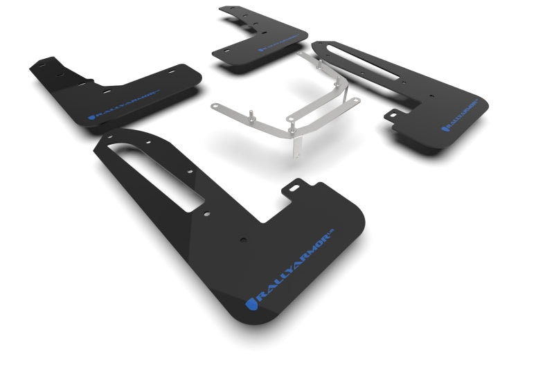 Rally Armor UR Mud Flaps - 2023-2026 Honda Civic - Black/Blue Logo - #MF97-UR-BLK-NB