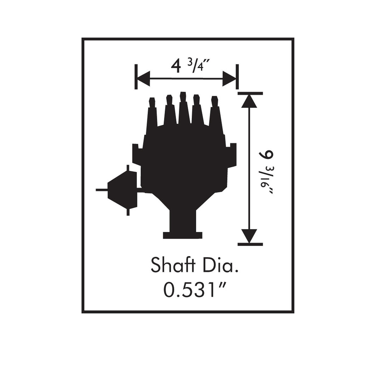 MSD 8383 for Ford Y-Block Ready-to-Run Distributor