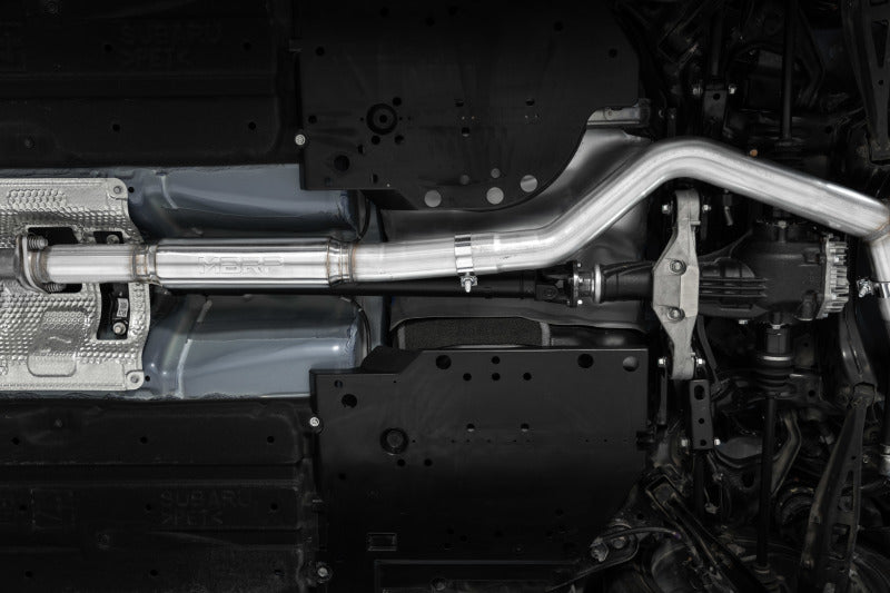 MBRP WRX 3in Cat-Back Quad Carbon Fiber Tips Race Profile Exhaust