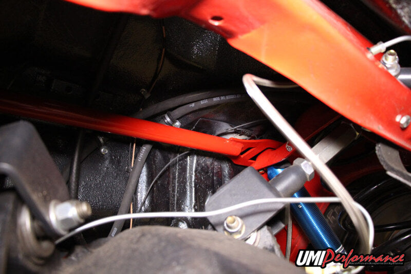UMI Performance 4058-R Rear Shock Tower Brace Bolt-In (Car Only) Red