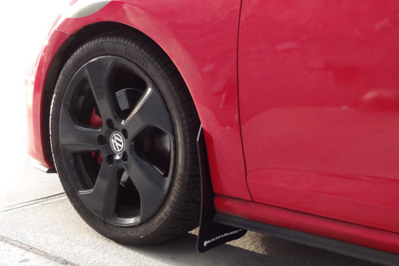 Rally Armor UR Mud Flaps - 2015-2018 Volkswagen GTI + 3 more fitments - Black/Grey Logo - #MF37-UR-BLK/GRY