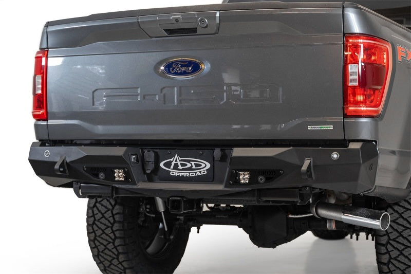 Addictive Desert Designs for 2021 Ford F-150 Stealth Fighter Rear Bumper w/ Back up Sensors