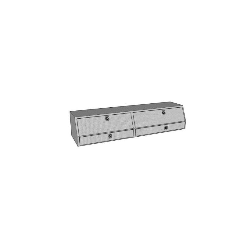 Westin 80-TBS200-90D-BD Brute Contractor TopSider 90in with Drawers & Doors Aluminum