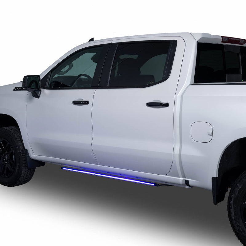 Putco for 2019-2023 Chevrolet Silverado Blade Rocker Kits Sideliners - Red/Blue with White Override