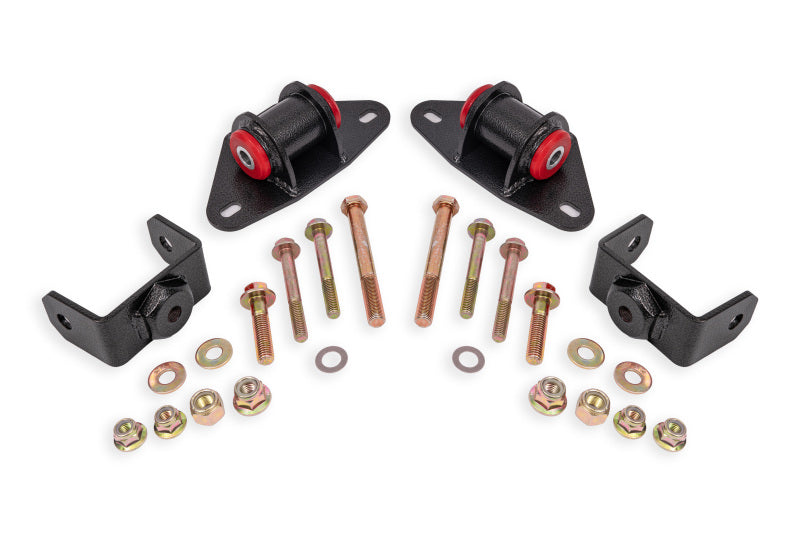 BMR Suspension 2014-2019 Chevrolet Corvette Motor Mount Kit - Black Hammertone