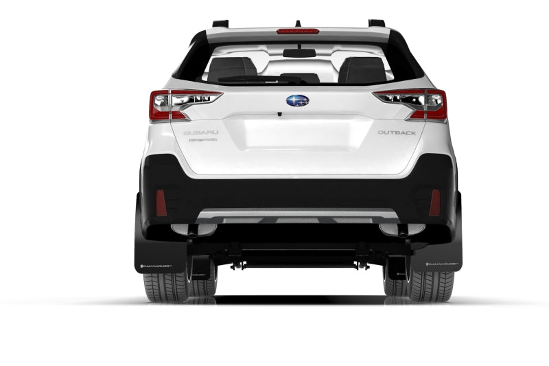 Rally Armor UR Mud Flaps - 2020-2025 Subaru Outback - Black/Red Logo - #MF66-UR-BLK/RD