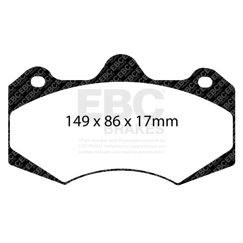 EBC Racing 2015+ Lotus Evora RP-1 Race Front Brake Pads DP8042RP1