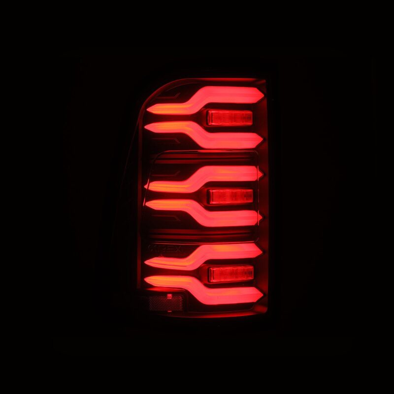AlphaRex 640040 19-21 Dodge Ram 1500 Luxx-Series LED Tail Lights Black w/Activation Light/Sequential Signal