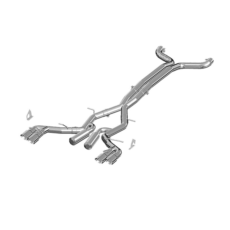 MBRP Camaro V8 6spd 3in Race Dual Cat Back w/ 4.5in Quad Dual-Wall Tips