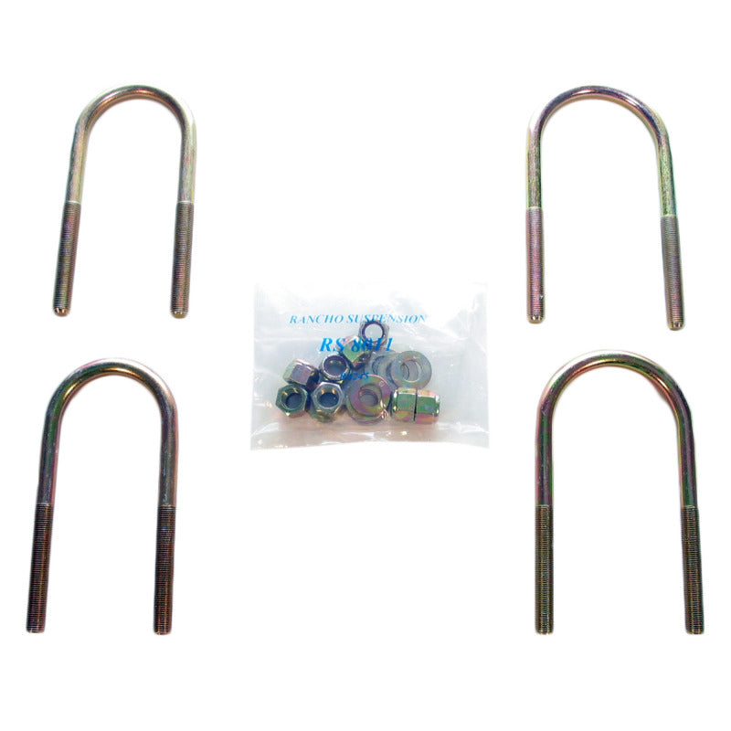 Rancho 87-95 Jeep Wrangler Front U-Bolt Kit - #RS720