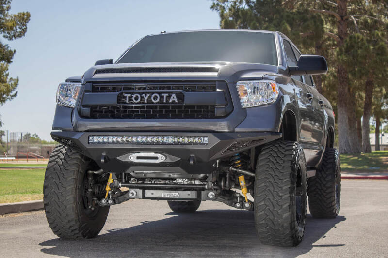 Addictive Desert Designs for 2014+ Toyota Tundra Stealth Fighter Front Bumper w/Winch Mount & Sensors