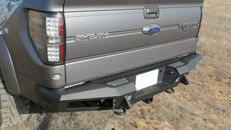 Addictive Desert Designs for 10-14 Ford F-150 Raptor HoneyBadger Rear Bumper w/ Tow Hooks