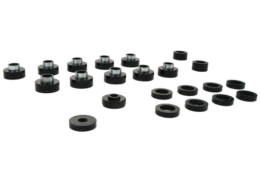 Whiteline W93549 Body Mount Bushing Set for 1980-1986 Jeep CJ7, 1980-1983 Jeep CJ5