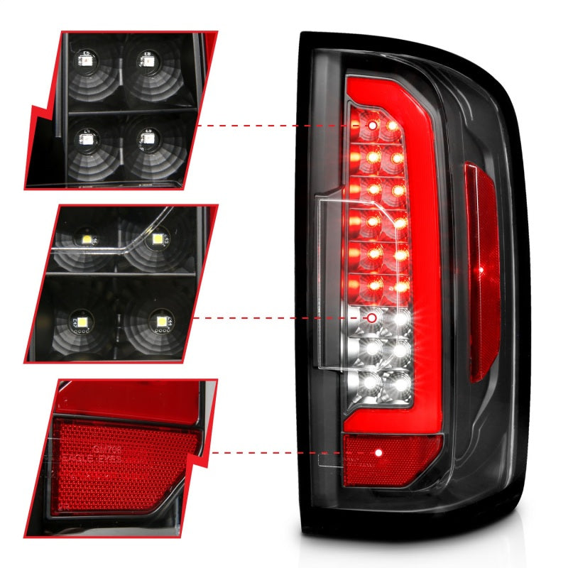 ANZO 2015-2022 Chevrolet Colorado LED Taillights - Clear Lens