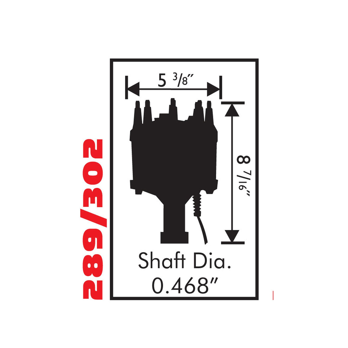 MSD 8598 for Ford 289/302 Billet Distributor