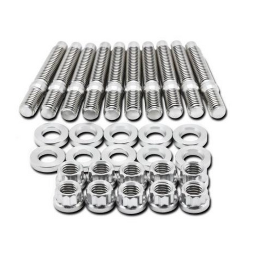 BLOX Racing SUS303 Stainless Steel Intake Manifold Stud Kit M8 x 1.25mm 55mm in Length - 8-piece BXFL-00308-8
