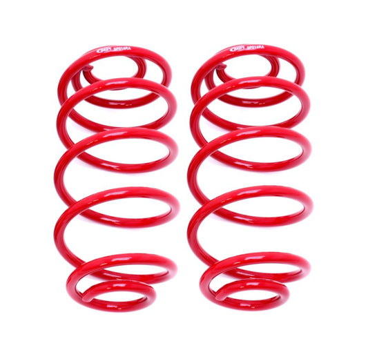 BMR 67-72 A-Body Rear Lowering Springs (1.0in Drop) - Red