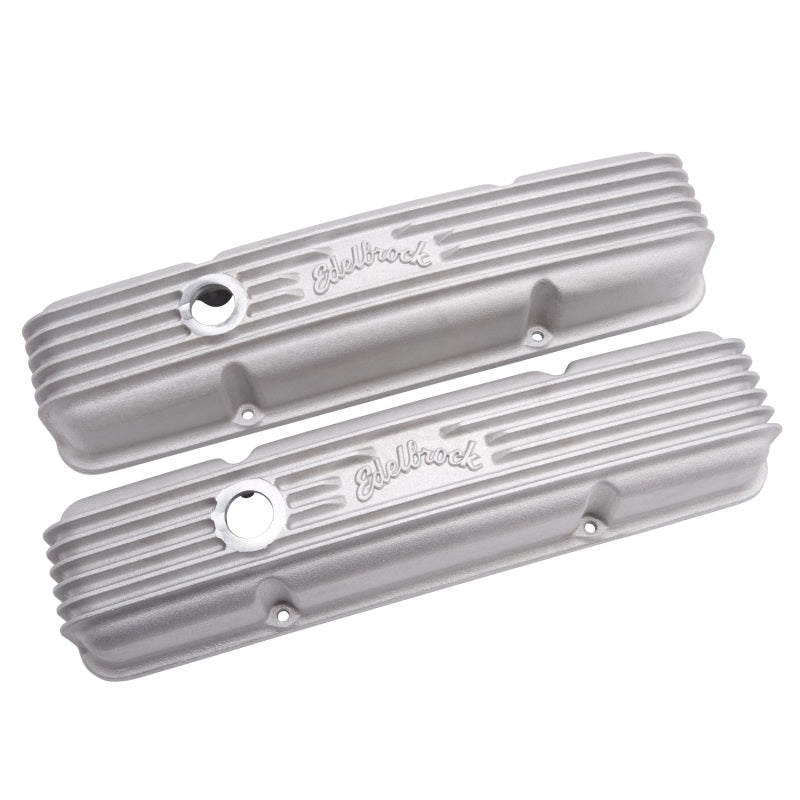 Edelbrock 41439 Valve Cover Classic Series Chevrolet 1959-1986 262-400 CI V8 with Breather Holes