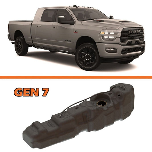 Titan Fuel Tanks 25-26 RAM 2500/3500 Cummins Mega Cab Short Bed 50 Gallon XXL Mid-Ship Fuel Tank 7030225