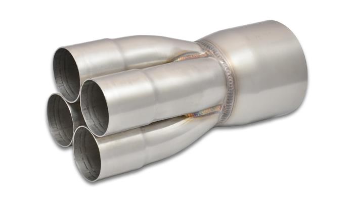 Vibrant 4-1 SS Merge Collectors (2in Inlet Slipover ID 3-1/2in Merge Outlet OD)