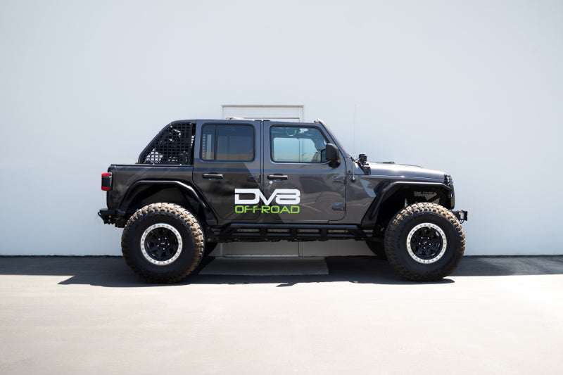 DV8 Offroad 18-23 Jeep Wrangler JL 4 Door FS-15 Series Rock Sliders - #SRJL-07