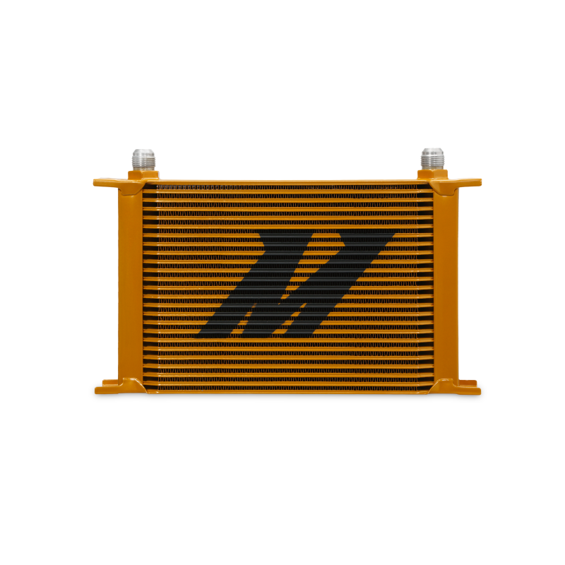 Mishimoto Universal 25-Row Oil Cooler - Gold - #MMOC-25G