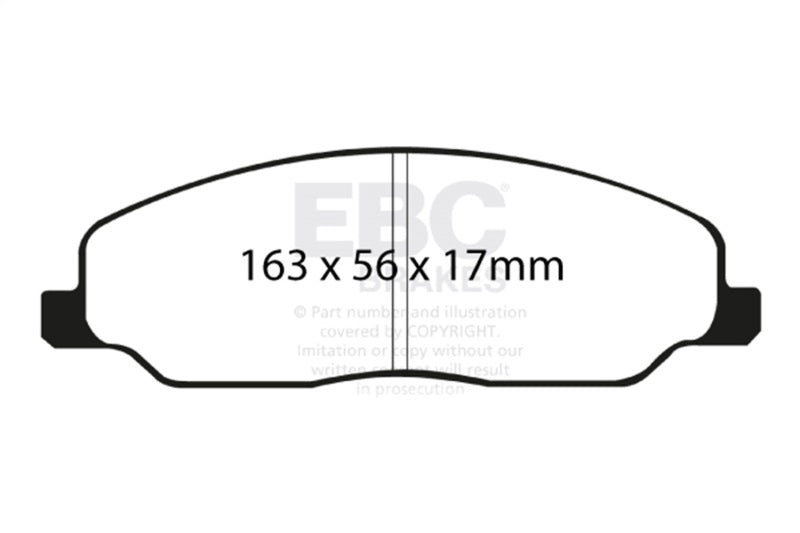 EBC 05-10 Ford Mustang 4.0 Yellowstuff Front Brake Pads DP41740R