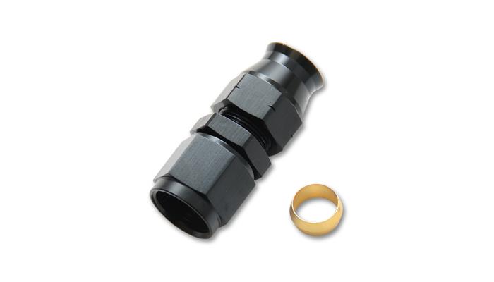 Vibrant -6AN Female to 3/8in Tube Adapter Fitting (w/Brass Olive Insert)