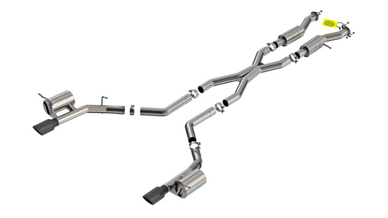 Borla 140886BC 2021+ Dodge Durango SRT Hellcat 6.2L V8 AWD ATAK Cat-Back Exhaust System - Black Chrome Tips - #140886BC