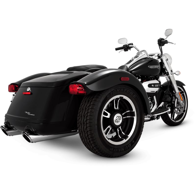 Vance & Hines 16796 Twin Slash Slip-Ons Chrome for 2017-2025 Harley-Davidson Touring/Trike