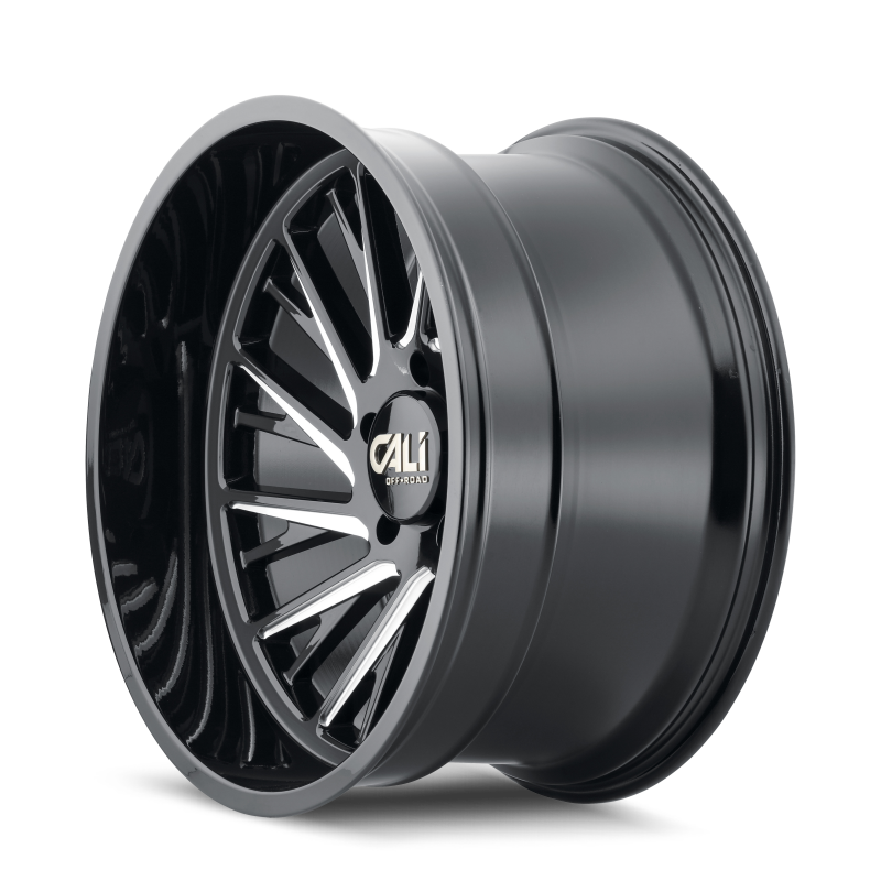 Cali Off-Road Purge 9114 24x14 8x180 -76mm Gloss Black Milled Wheel 9114-24478BM
