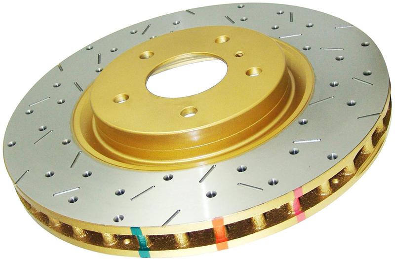 DBA 2015 Ford Mustang EcoBoost/GT w/o Brembo Calipers Rear Drilled/Slotted 4000 Series Rotor