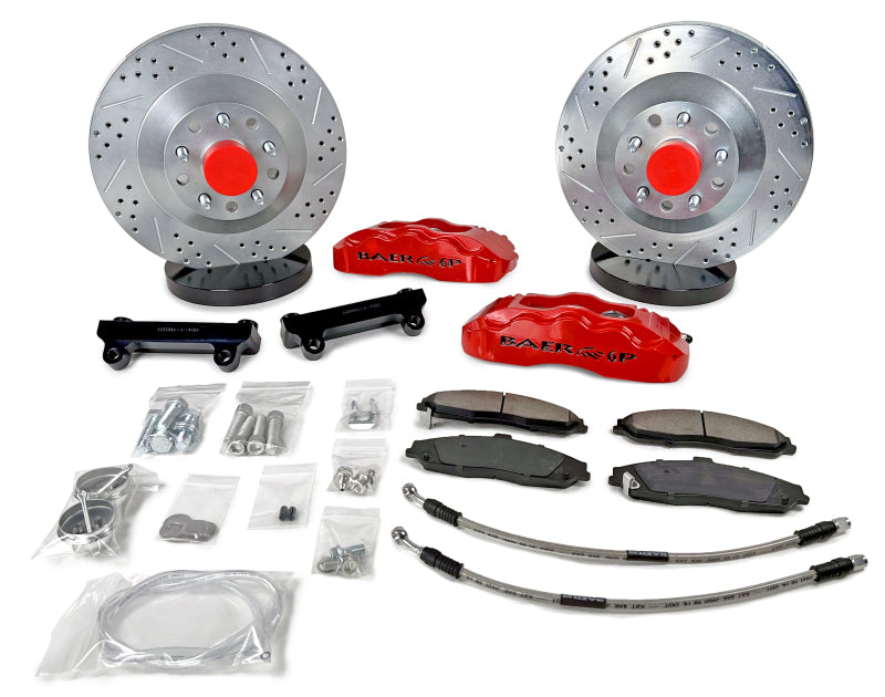 Baer Brakes 71-73 Ford Mustang 13in Pro Front SDZ Brake Kit - Fire Red