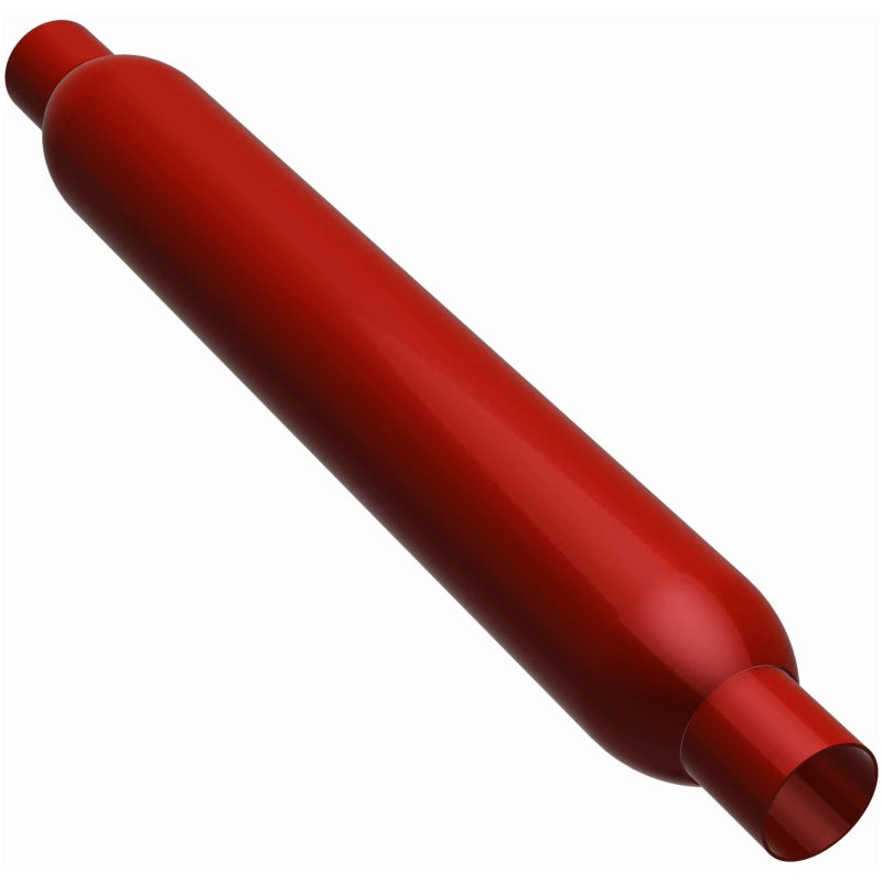 MagnaFlow 13134 Muffler Red Pack Series Glasspack 3.5in Rd 22in Body Length 2in/2in Inlet/Outlet - #13134