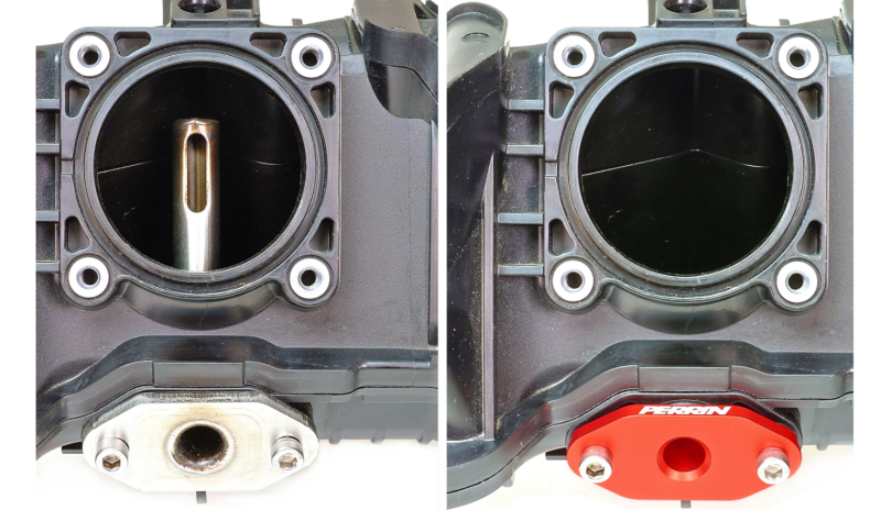 PERRIN 22-26 Subaru WRX / 20-26 Ascent & OBXT & Legacy XT Low Profile Intake Return Nozzle - Red