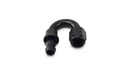 Vibrant -10AN Push-On 180 Deg Hose End Fitting - Aluminum
