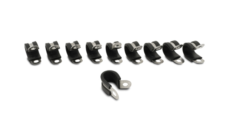 Vibrant Cushion P-Clamp for 0.5625in O.D. Hose - Pack of 10