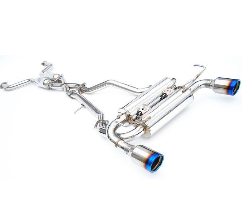 Invidia HS17IQ66GM1RT 17-Up Infiniti Q60 3.0TT Gemini Rolled Titanium tip Cat-Back Exhaust