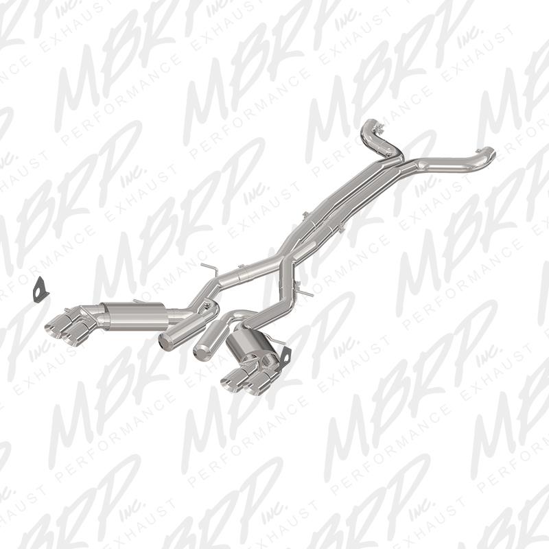 MBRP Camaro SS 3in Dual Cat-Back Exhaust Street Version w/ T409 Tips