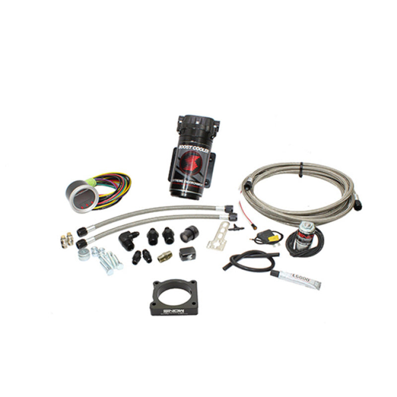 Snow Performance SNO-2120-BRD-T 08-15 Evo Stage 2 Boost Cooler Water Inj. Kit (SS Braided Line/4AN Fittings) w/o Tank