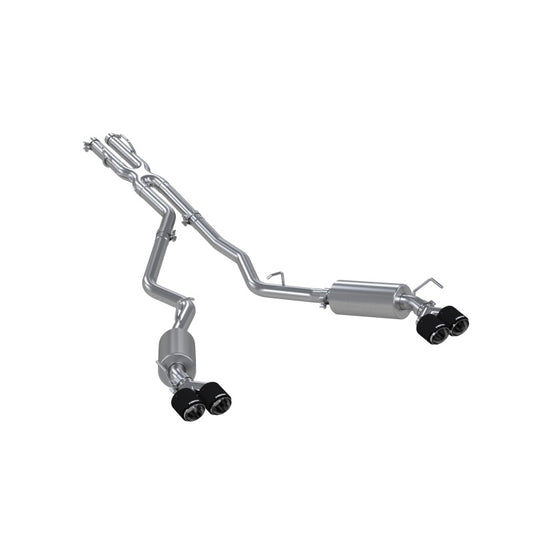 MBRP S52053CF 20-21 Ford Explorer ST 3.0L Ecoboost SS 2.5in Dual Rear Exit w/ Carbon Fiber Quad Tips - T304 - #S52053CF