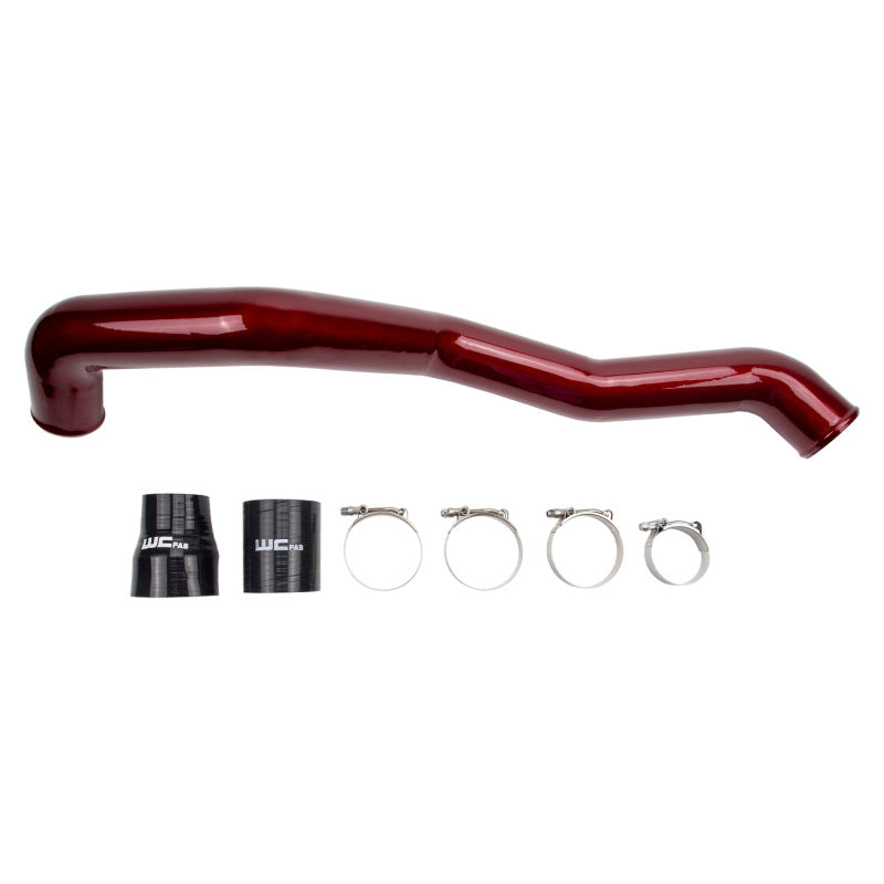 Wehrli Custom Fabrication WCF100353-GRY Driver Side 3in Intercooler Pipe WCFab Grey for 2011-2016 Chevrolet Silverado / GMC Sierra 2500 HD / 3500 HD LML Duramax
