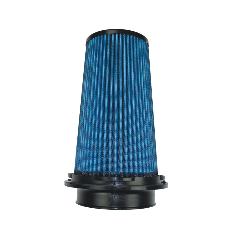 Injen NanoWeb Dry Air Filter- 4in Flange ID 6in Twist Lock Base 8.8in Media Height 4in Top - #X-1110-BB