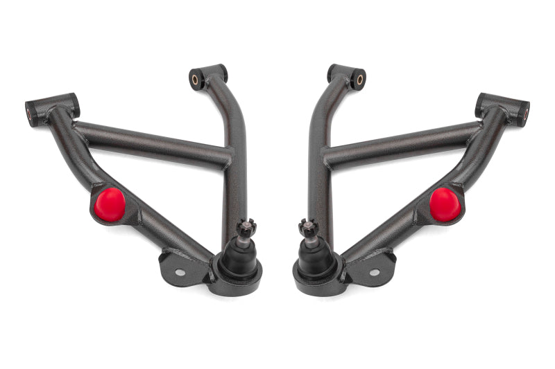 BMR 82-92 GM F-Body A-Arms Lower DOM Non-Adj Delrin Bushings Coilover - Black Hammertone