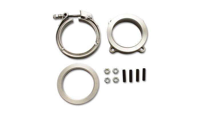 Vibrant GT Series Turbo Adapter 3in 4 Bolt to 3in V-Band Flange w/V-Band