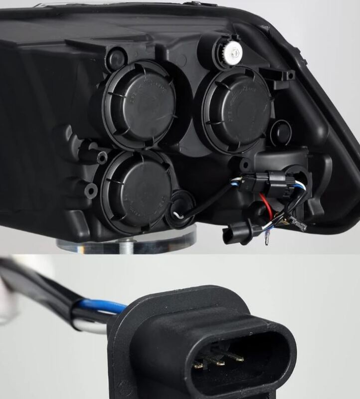 AlphaRex 880597 09-18 Dodge Ram 1500 HD PRO-Series Projector Headlights Plank Style Black w/Sequential Signal/DRL